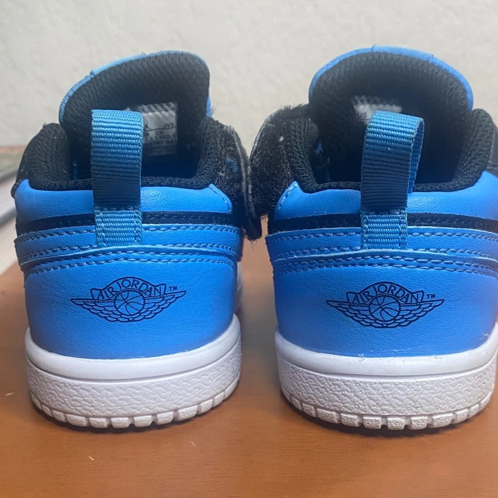 Nike Air Jordan 1 Low Alt Toddler Black and University Blue Low-Top Sneakers